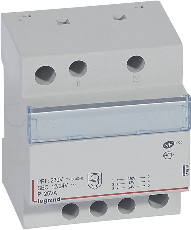 Legrand LEXIC 1-Fase Transformator 24V - 413096 - E25QP