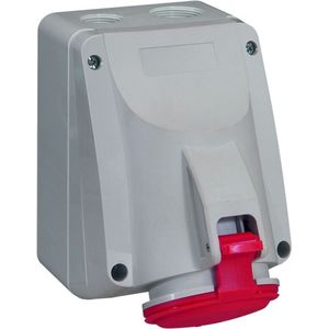Legrand - CEE 16A Opbouwstopcontact - Rood - 5-polig - 400V/16A - IP44 - IK09
