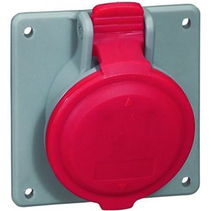 Legrand - CEE 32A Inbouwstopcontact - Rood - 4-polig - 400 V/32 A - IP44 - IK09
