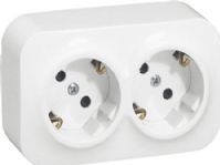 LEGRAND - Opbouwstopcontact - Ultrawit - 2-voudig - 16 A/250 V - IP20