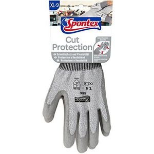 Spontex Cut Protection Werkhandschoenen met hoge snijbescherming, conform EN 388, van naadloos PEHD-weefsel, maat XL, 1 paar