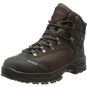 Aigle - Huntshaw 2 Mtd - Wandelschoenen - Zwart en Bruin - Synthetisch Leder