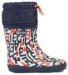 Aigle - Giboulee Print - Regenlaars - Monogramme - Rubber - Voor Kinderen