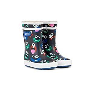 Aigle Baby Flac Play2 Regenlaarzen, uniseks, kinderen, Veelkleurig Monsters