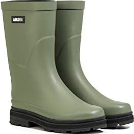 Aigle - Mid Rain - Dameslaarzen - Zwart - Bi-Materiaal Zool