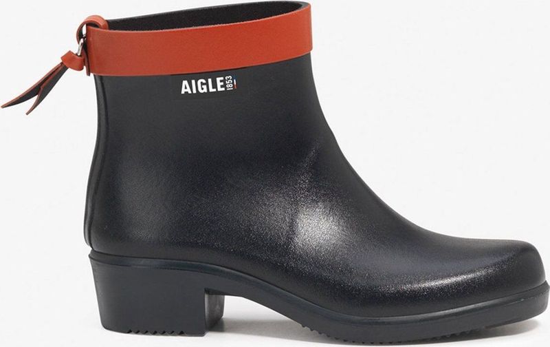 Aigle - Myrica - Regenlaarzen - Zwart - Handgemaakt - Comfortabele Bovenkant