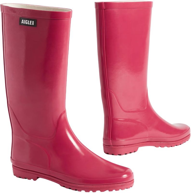 Aigle - Eliosa - Regenlaarzen - Magenta - Zacht en Comfortabel Bovenmateriaal