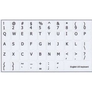 Zelfklevend toetsenbord, QWERTY, Engels, Amerikaanse wit, keyboard