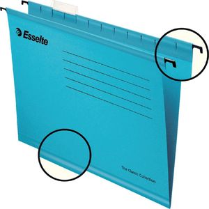 Esselte Classic versterkte hangmap - voor folio, blauw (25 stuks)