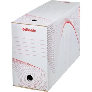 Archivschachtel 15 x 24,5 x 34,5 cm (b x h x t) din A4 mit Archivdruck Wellpappe recycelt weiß