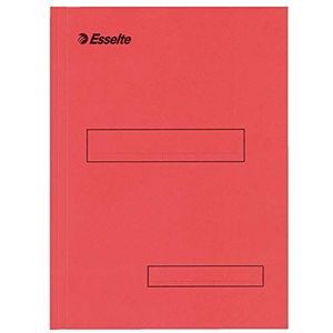 Esselte Doos met 100 mappen met 2 kleppen, voor kast en lade, 160 g, rood