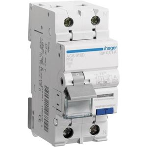 Hager ACS916D FI-LS 1P+N 6kA B-16A 10mA A QC