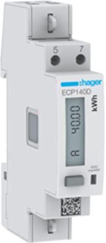Hager - ECP140D - Energiemeter - 1-fase - Direct 40A - Digitaal Display
