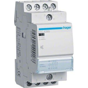 Hager ESC426S Stille Contact, 25 A, 4NC, 230 V
