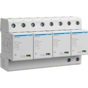 Hager 3250615660923 overspanningsbeveiligingsschakelaar SPN801 4P 100 kA voor energietechniek