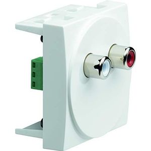 Hager WS260 stopcontact, wit, polycarbonaat, IP20, 1 stuk