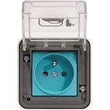 Hager - Witty - Laadstekker - IP55 - 3 kW - 2P+T M2+ - Opbouw