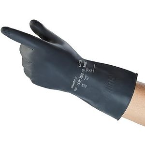 Ansell Alphatec - 87-118 - Set van 12 paar multifunctionele handschoenen, werkhandschoenen, hoge chemische bestendigheid, grote dikte en flexibiliteit, met suède afgewerkt katoen, maat 11/XXL