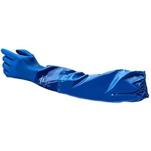 Ansell AlphaTec 23-201 Werkhandschoenen van pvc, koudebestendigheid en contact met levensmiddelen, zacht en waterdicht, industriële veiligheid, beschermende handschoen voor heren en dames, blauw, maat