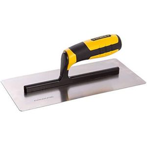 STANLEY Platte spatel 280 mm x 130 mm met afgeronde hoeken, lemmet van roestvrij staal, handgreep van twee materialen voor optimaal comfort en bescherming, duurzaam en robuust, STHT0-05898