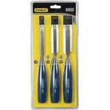 Stanley - Houtbeitelset - 3-delig - Roestwerende Laklaag - Polypropyleen