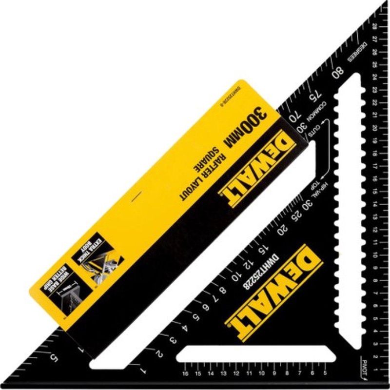 DeWALT DWHT25228-0 Multi Bouwdriehoek - 30cm - Aluminium - Zwart Geanodiseerd