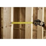 Stanley - 0-33-932 Rolmaat - 5m X 19mm - Verchroomde Behuizing - Schokvast ABS