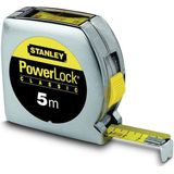 Stanley - 0-33-932 Rolmaat - 5m X 19mm - Verchroomde Behuizing - Schokvast ABS