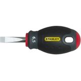 Stanley FatMax schroevendraaier sleuf SL6.5 (30 mm lemmetlengte, chroom-vanadium staal, ergonomische SoftGrip) 0-65-404