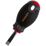 Stanley FatMax schroevendraaier sleuf SL6.5 (30 mm lemmetlengte, chroom-vanadium staal, ergonomische SoftGrip) 0-65-404