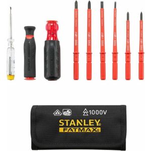 Stanley FatMax Multibit Schroevendraaierset - VDE STHT0-66426 - 9 stuks + etui