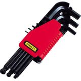 STANLEY 0-69-256 Bolzeskantsleutelset - 9 Dlg 1,5 - 10mm