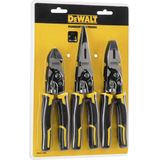 DEWALT DWHT0-70485 Tangenset - 3-delig - Inductiegeharde Snijvlakken - Dubbel Scharnierdesign