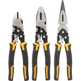 DEWALT DWHT0-70485 Tangenset - 3-delig - Inductiegeharde Snijvlakken - Dubbel Scharnierdesign