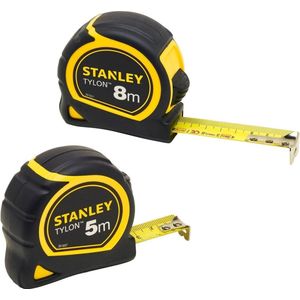 STANLEY STHT0-74260 Tylon Rolbandmaat - 2 Pack - 5m en 8m