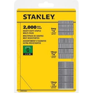 Stanley handgereedschap Nieten mix 6, 10 en 12mm Type G - 2000 Stuks - STHT74749-0 - STHT74749-0