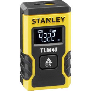 Stanley STHT77666-0 laserafstandsmeter (tot 12 m bereik, zwart display met lichtere lettertypen voor betere zichtbaarheid, metingen met één druk op de knop, metrische en inch-eenheden),Meerkleurig