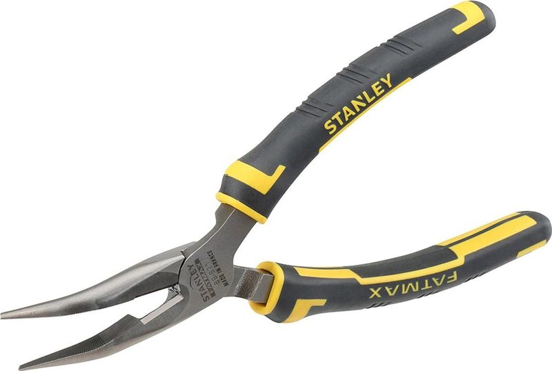 Stanley - Gebogen Telefoontang - 200 mm - Bimateriale Handgreep - Hoogwaardig Staal