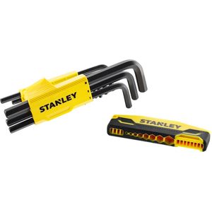 Stanley - Stiftsleutelset - 9-Delig - Hex Grip - Kunststof Houder