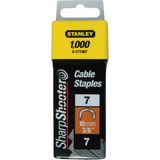 Stanley - 1-CT108T Type-7 Kabelnietjes - 12 mm - Zilver - 1000 Stuks