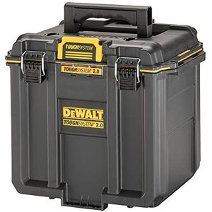 Dewalt ToughSystem 2.0 DWST08035-1 Gereedschapskist, halfformaat, klein oppervlak, hoge overzichtelijkheid, met uitneembare verdeler en inzetstuk voor kleine onderdelen, IP65, soepel lopende