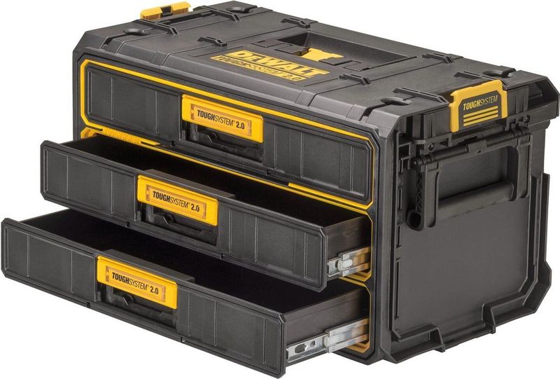 DEWALT - ToughSystem 2.0 - Gereedschapskoffer - Leeg - 3 Laden - Slagvast Kunststof