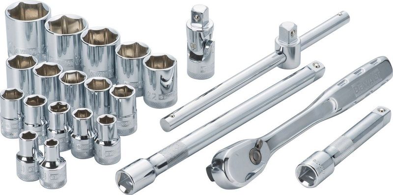 DeWalt - DWMT19241-1 - Gereedschapsset - 22 Delig - Metrisch - Chroom Vanadium