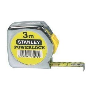 STANLEY Rolbandmaat Powerlock - 3 M - 12.7 Mm - Metaal
