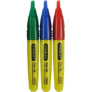 Stanley - 1-47-329 Markeerstift - Zwart/Rood/Groen/Blauw - Waterbestendig