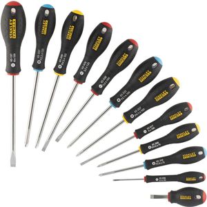 STANLEY HANDGEREEDSCHAP FATMAX SCHROEVENDRAAIERSET 12-DELIG - ST/PAR/PH/POZ - FMHT65426-0