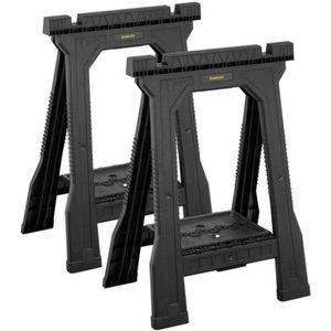 Stanley Schragen Kunststof Opvouwbaar - Draagcapaciteit 360 Kg - Set Van 2