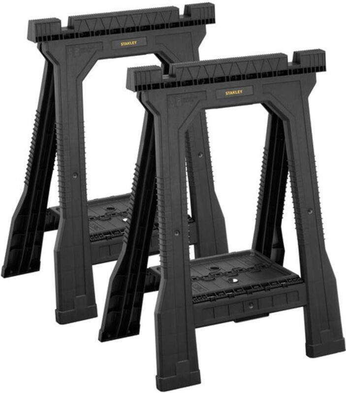 Stanley Schragen Kunststof Opvouwbaar - Draagcapaciteit 360 Kg - Set Van 2