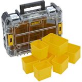 DeWalt DWST1-71194 TSTAK V Organizer - Transparant - Heavy Duty - 2 Grote en 5 Kleine Bakjes