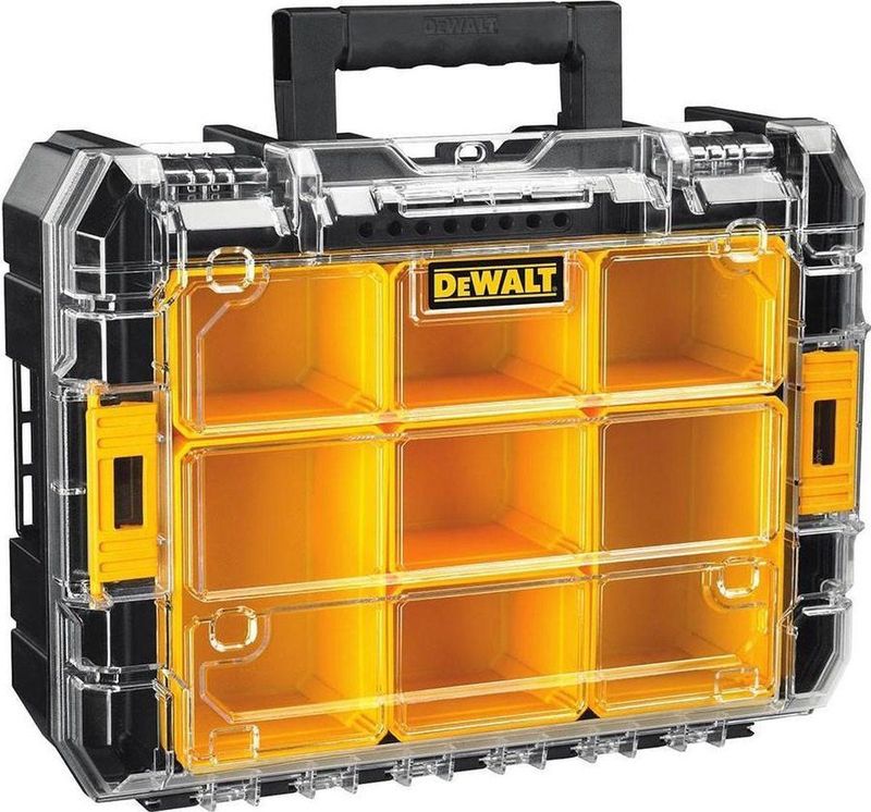 DeWalt DWST1-71194 TSTAK V Organizer - Transparant - Heavy Duty - 2 Grote en 5 Kleine Bakjes